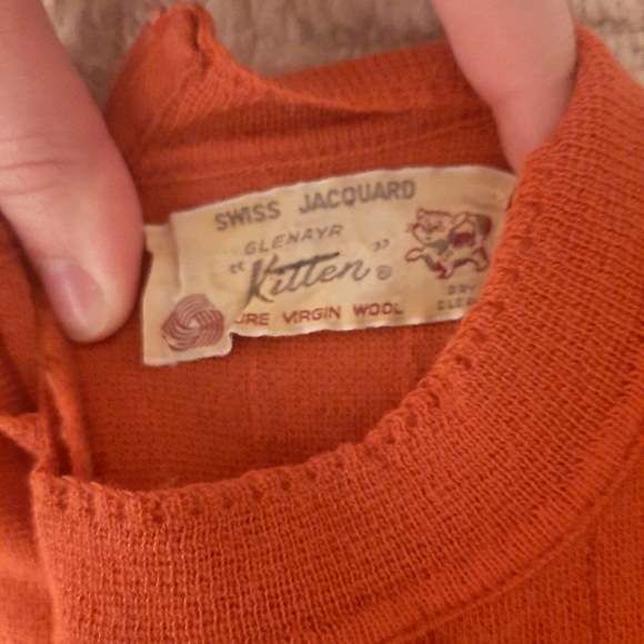 Vintage Wool Glenayr Kitten sweater - Picture 3 of 4